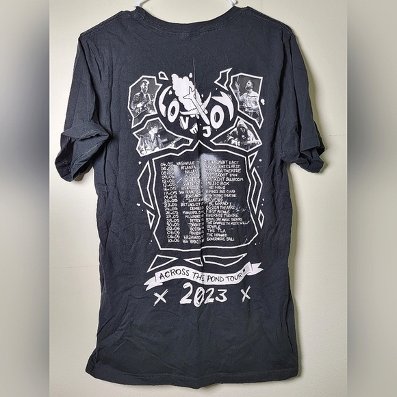LoveJoy Across The Pond 2023 Tour Graphic T-shirt, Size Large - Picture 3 of 5